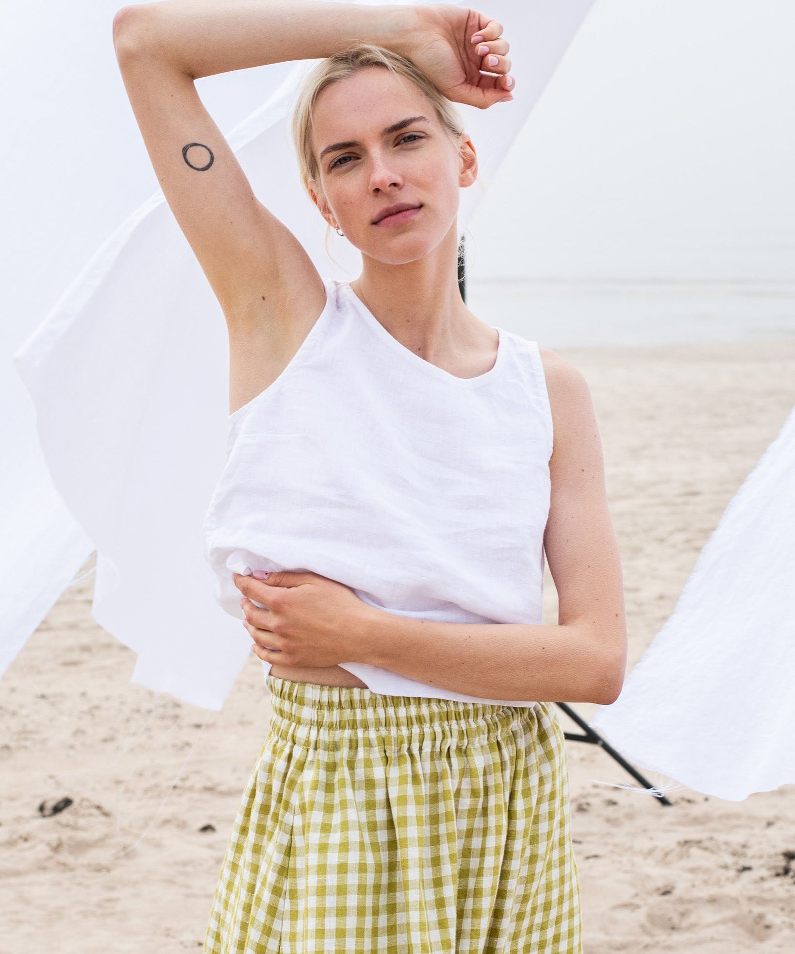 BAY-2 linen top - notperfectlinen