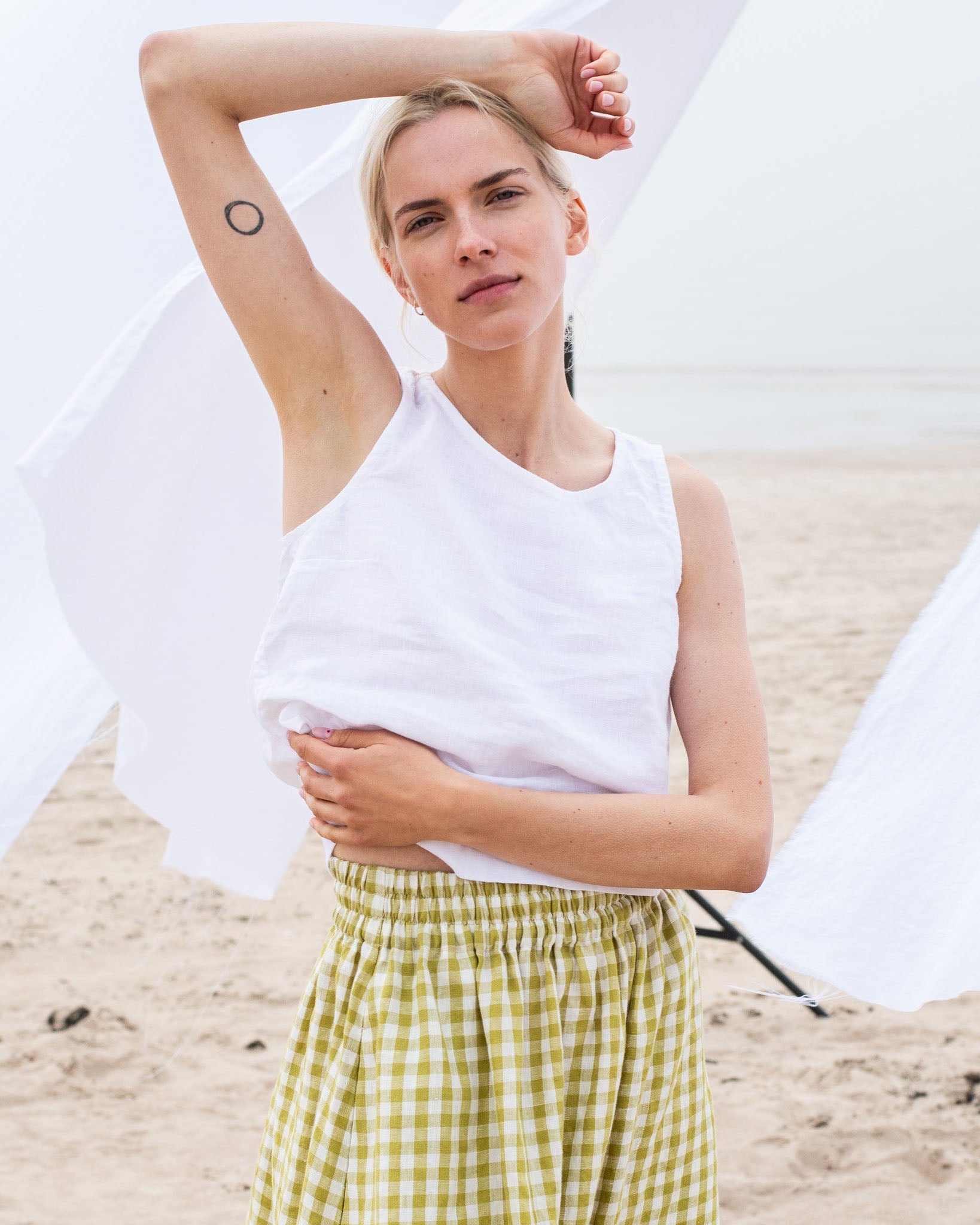 BAY-2 linen top - notperfectlinen