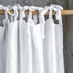 Linen CURTAIN in White / 1 PANEL - notperfectlinen