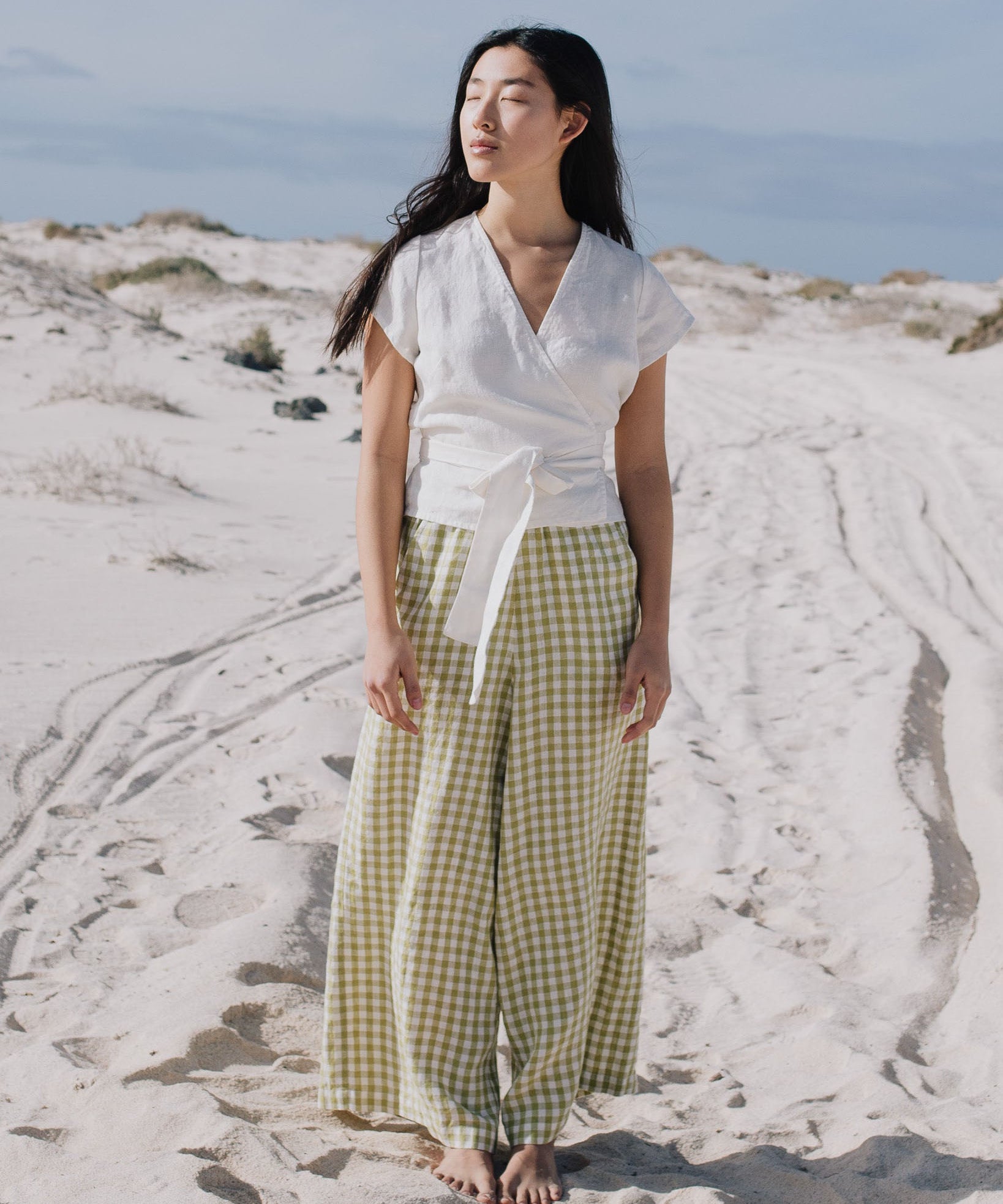 Maxi WELS wide leg linen pants - notperfectlinen