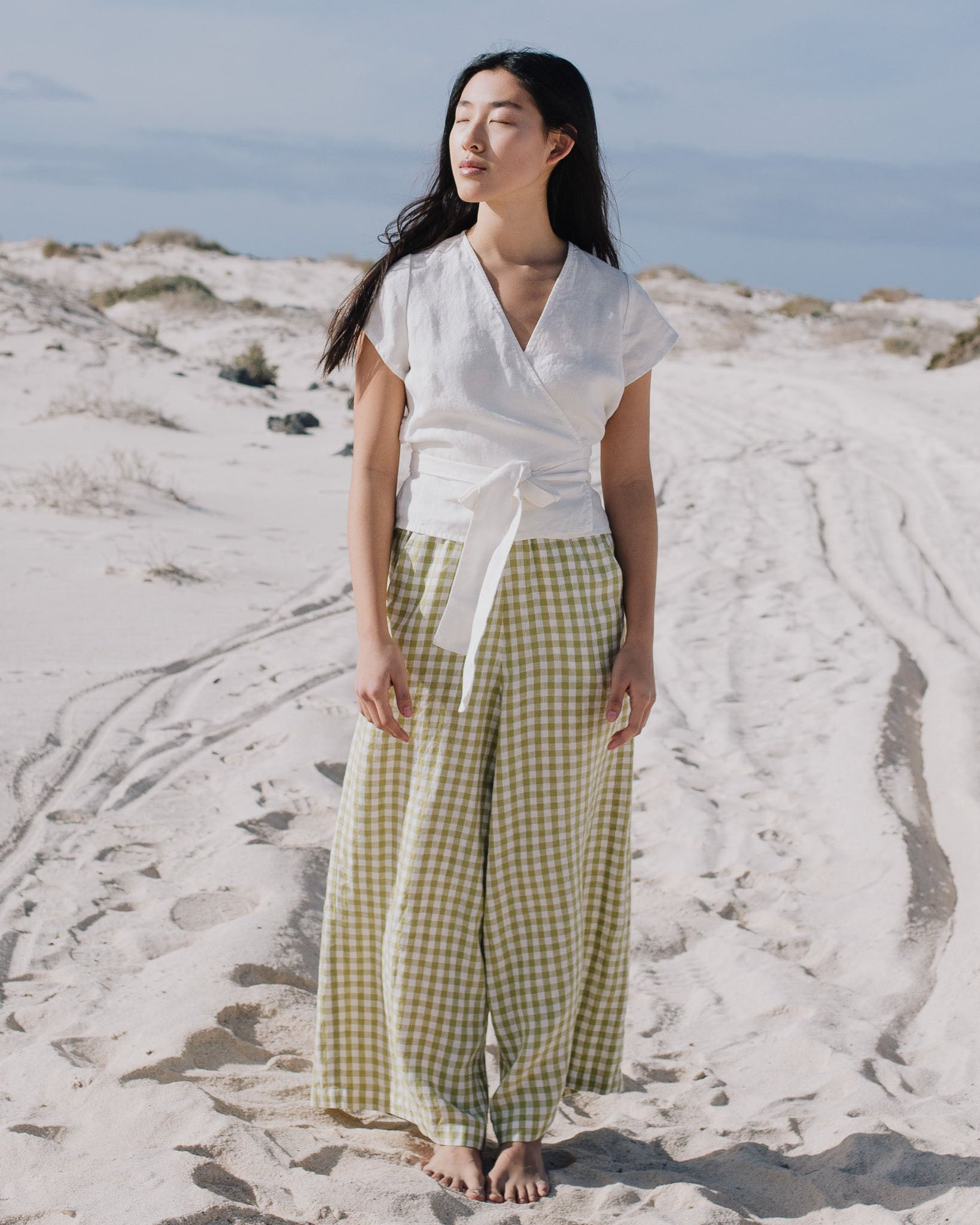 Maxi WELS wide leg linen pants - notperfectlinen