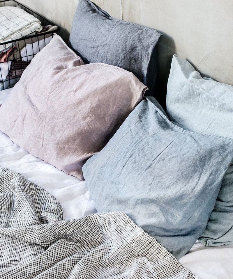 Set of 2 pillowcases EURO SIZE (26x26 in | 65x65 cm) - notPERFECTLINEN