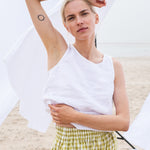 BAY-2 linen top - notperfectlinen