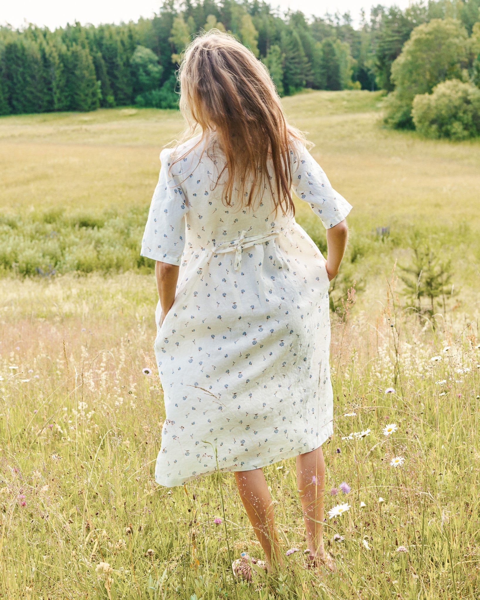 RONDA button down linen dress - notPERFECTLINEN