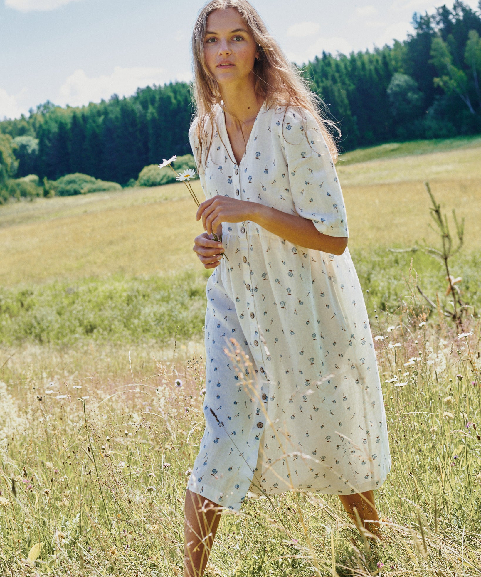 RONDA button down linen dress - notPERFECTLINEN