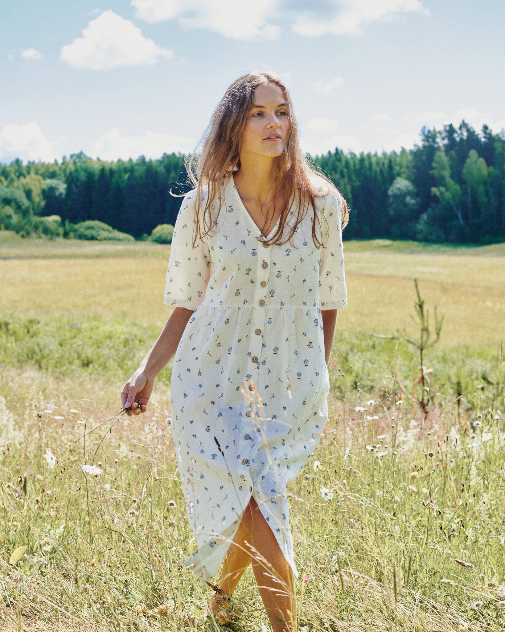 RONDA button down linen dress - notPERFECTLINEN