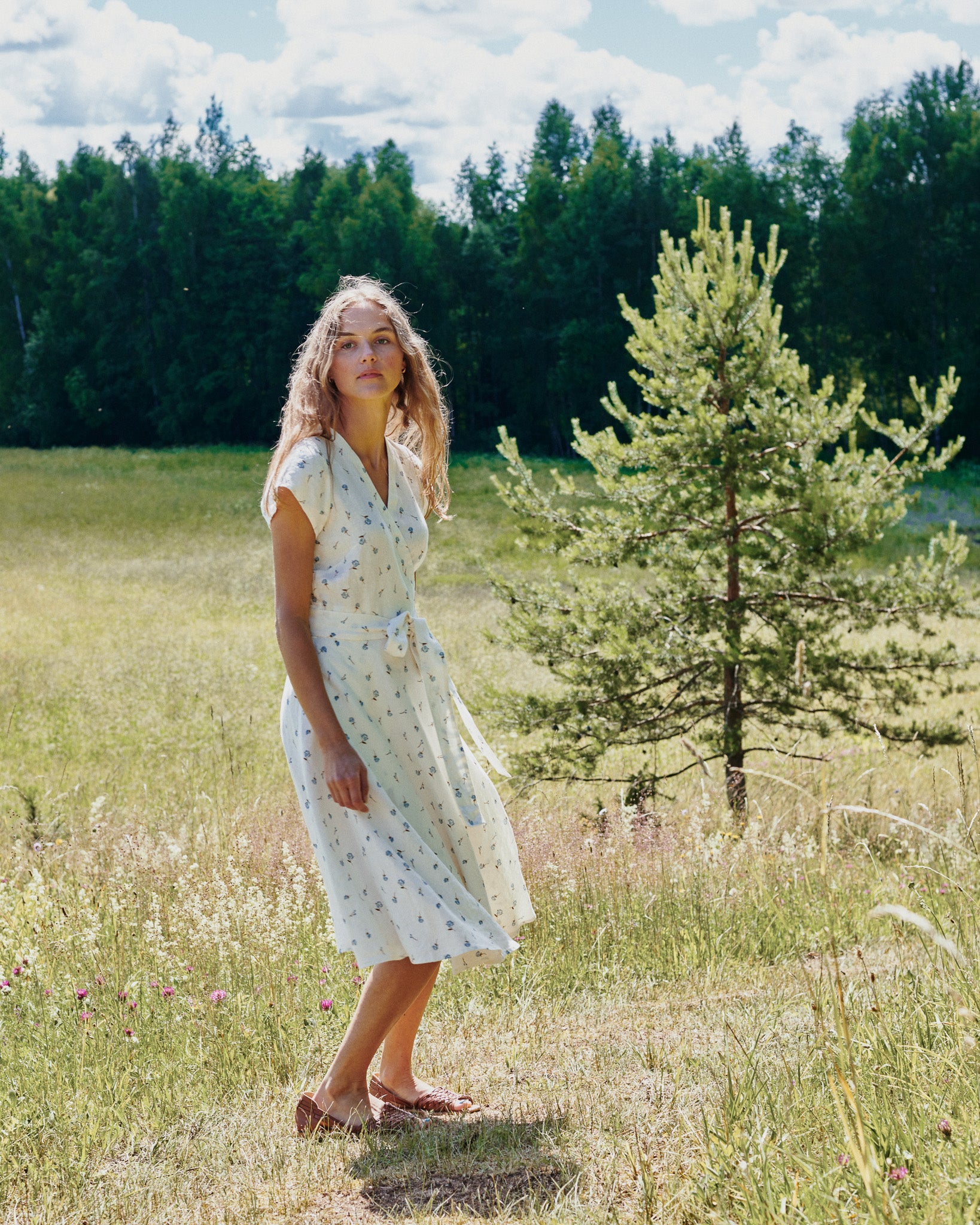 CANNES-2 wrap linen dress - notperfectlinen