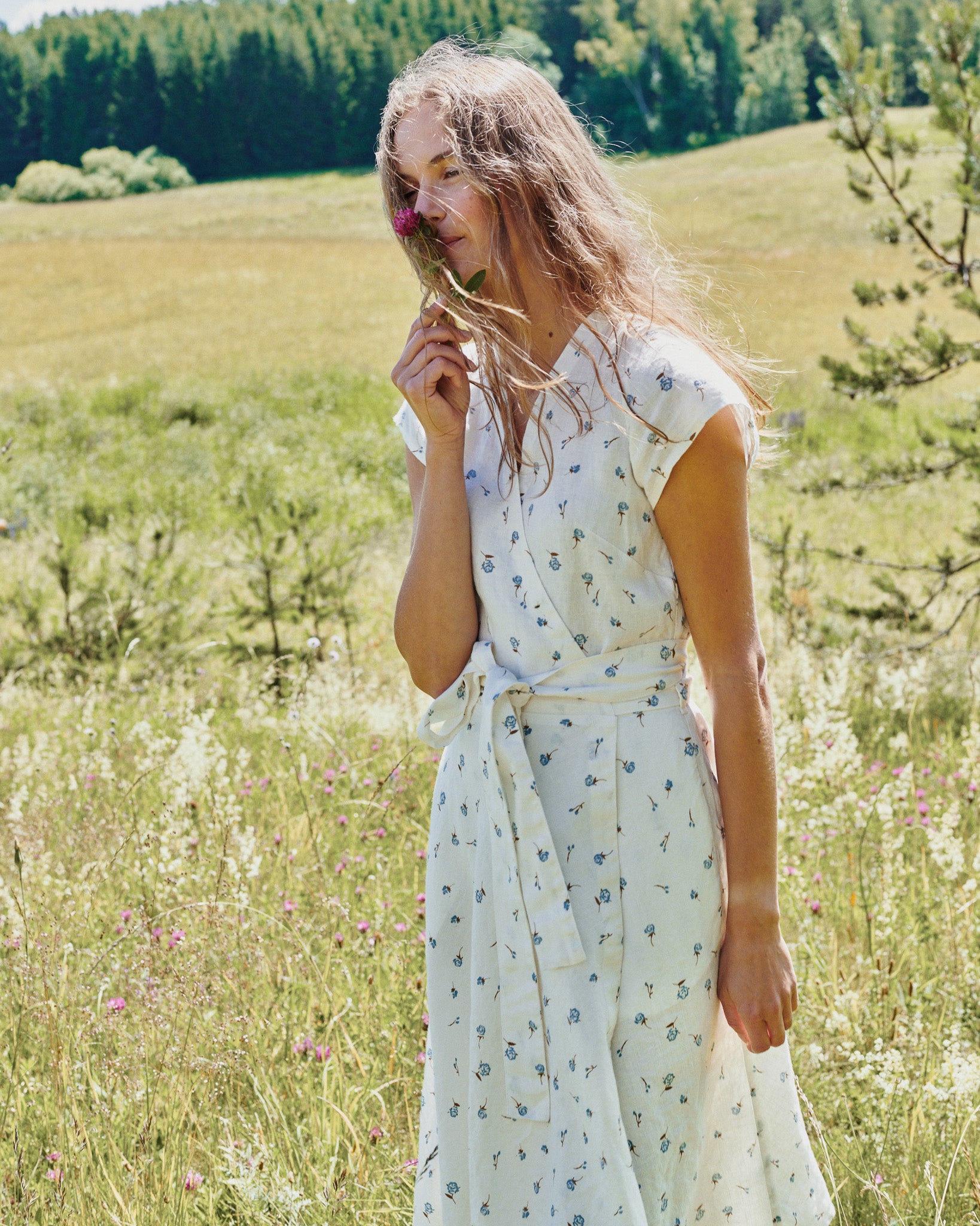 CANNES-2 wrap linen dress - notperfectlinen