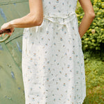 SYMI V-neck linen dress - notPERFECTLINEN