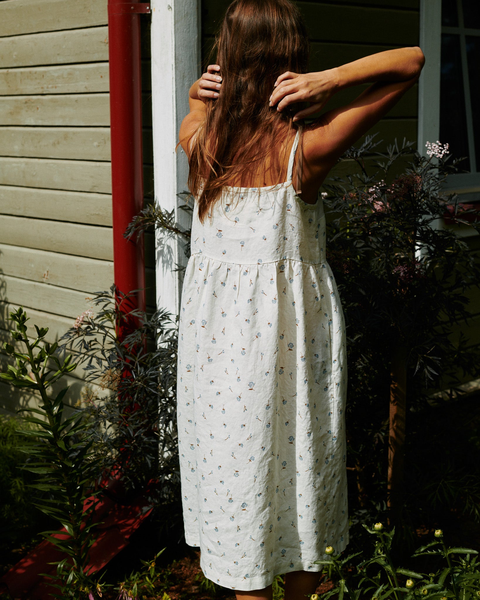 SARAH button down slip linen dress - notPERFECTLINEN