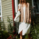 SARAH button down slip linen dress - notPERFECTLINEN