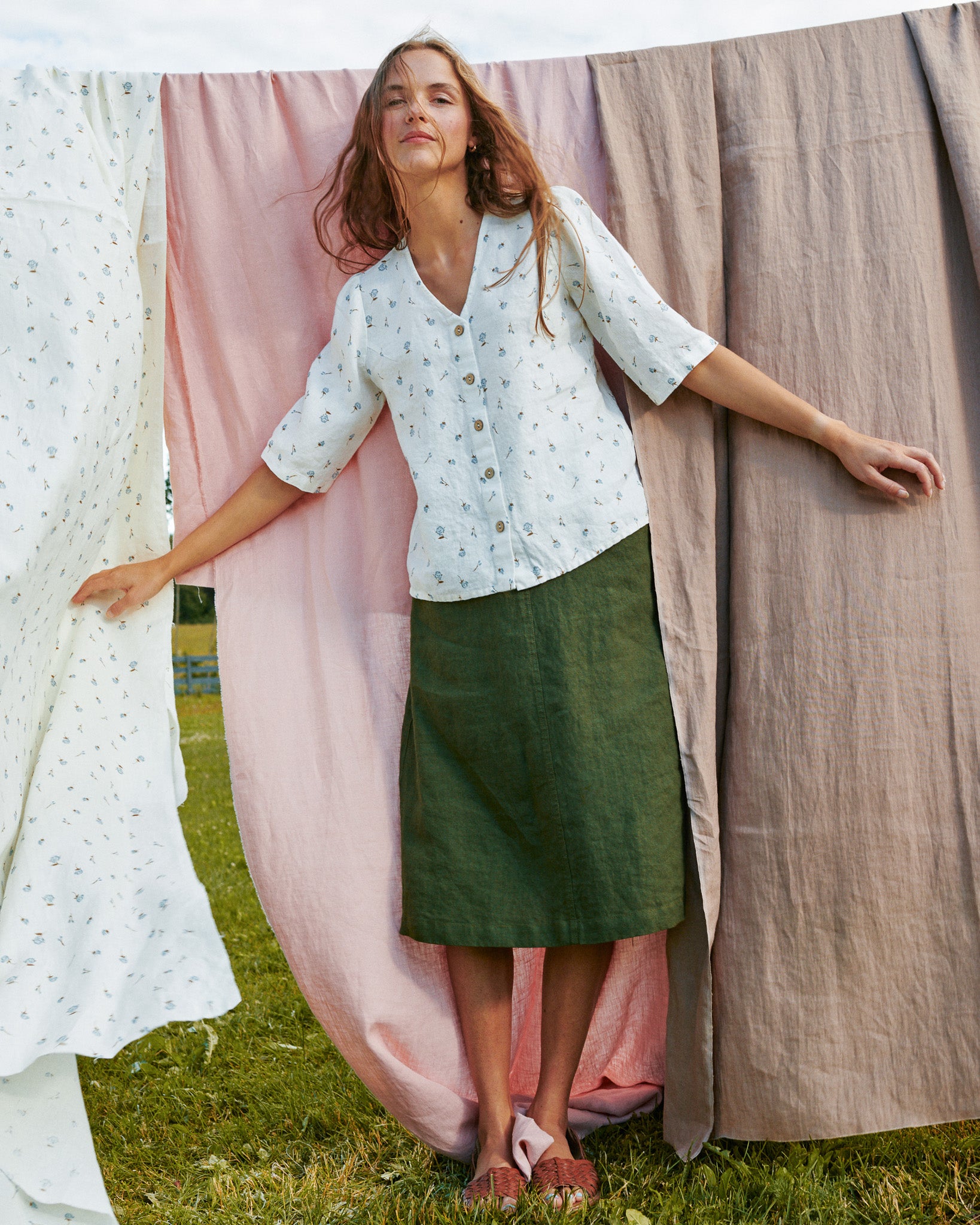 MATERA linen skirt - notperfectlinen