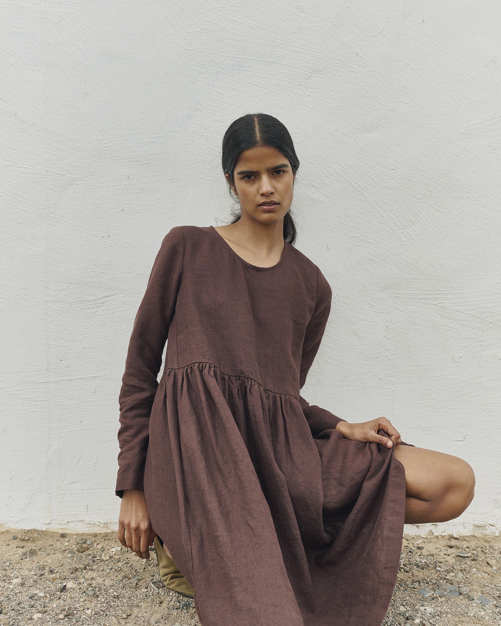 Midi EMILIE loose linen dress Midi EMILIE loose linen dress