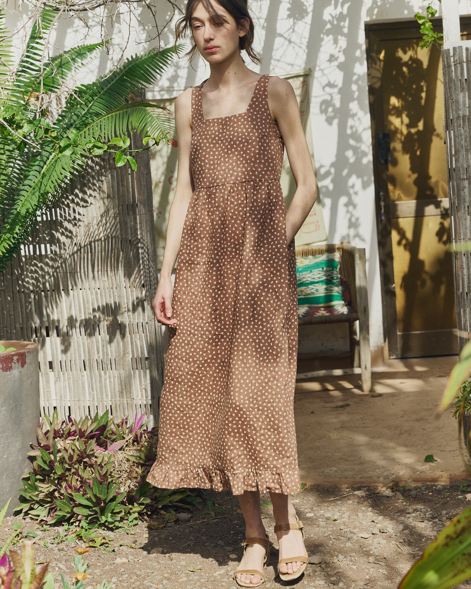 IRIS square neckline linen dress IRIS square neckline linen dress