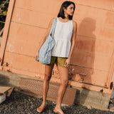 EZE linen peplum top - notperfectlinen