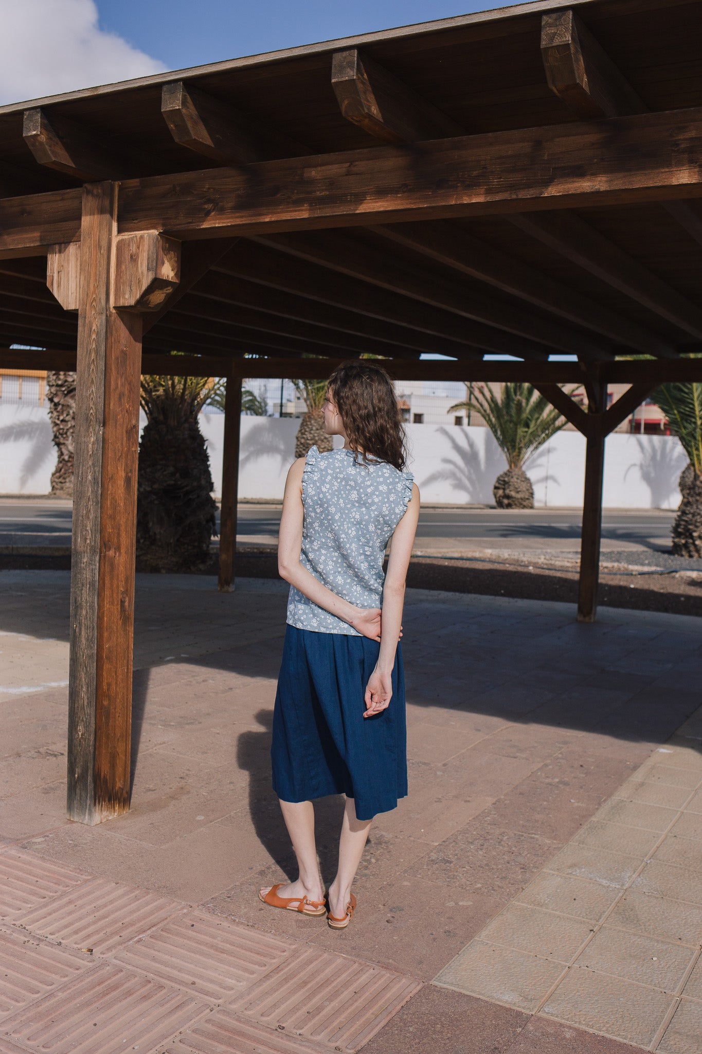 WENDY sleeveless linen shirt - notPERFECTLINEN