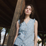 WENDY sleeveless linen shirt - notPERFECTLINEN