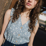 WENDY sleeveless linen shirt - notPERFECTLINEN