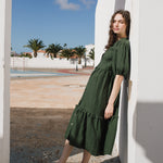 ELYSIAN V-neck linen dress - notperfectlinen