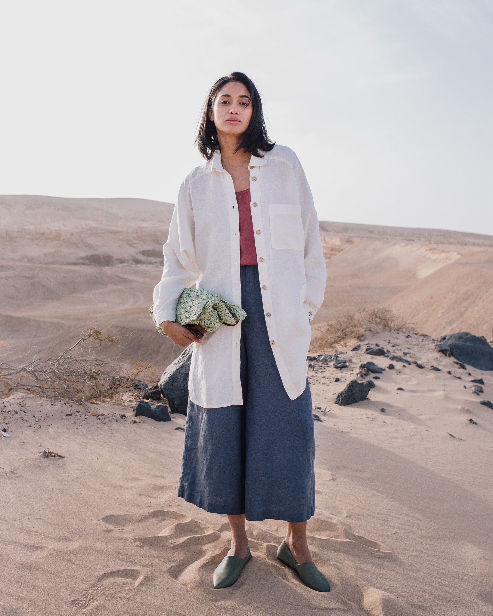 Maxi WELS wide leg linen pants - notperfectlinen