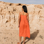 SARAH button down slip linen dress - notPERFECTLINEN