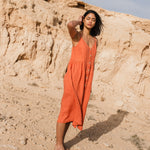 SARAH button down slip linen dress - notPERFECTLINEN