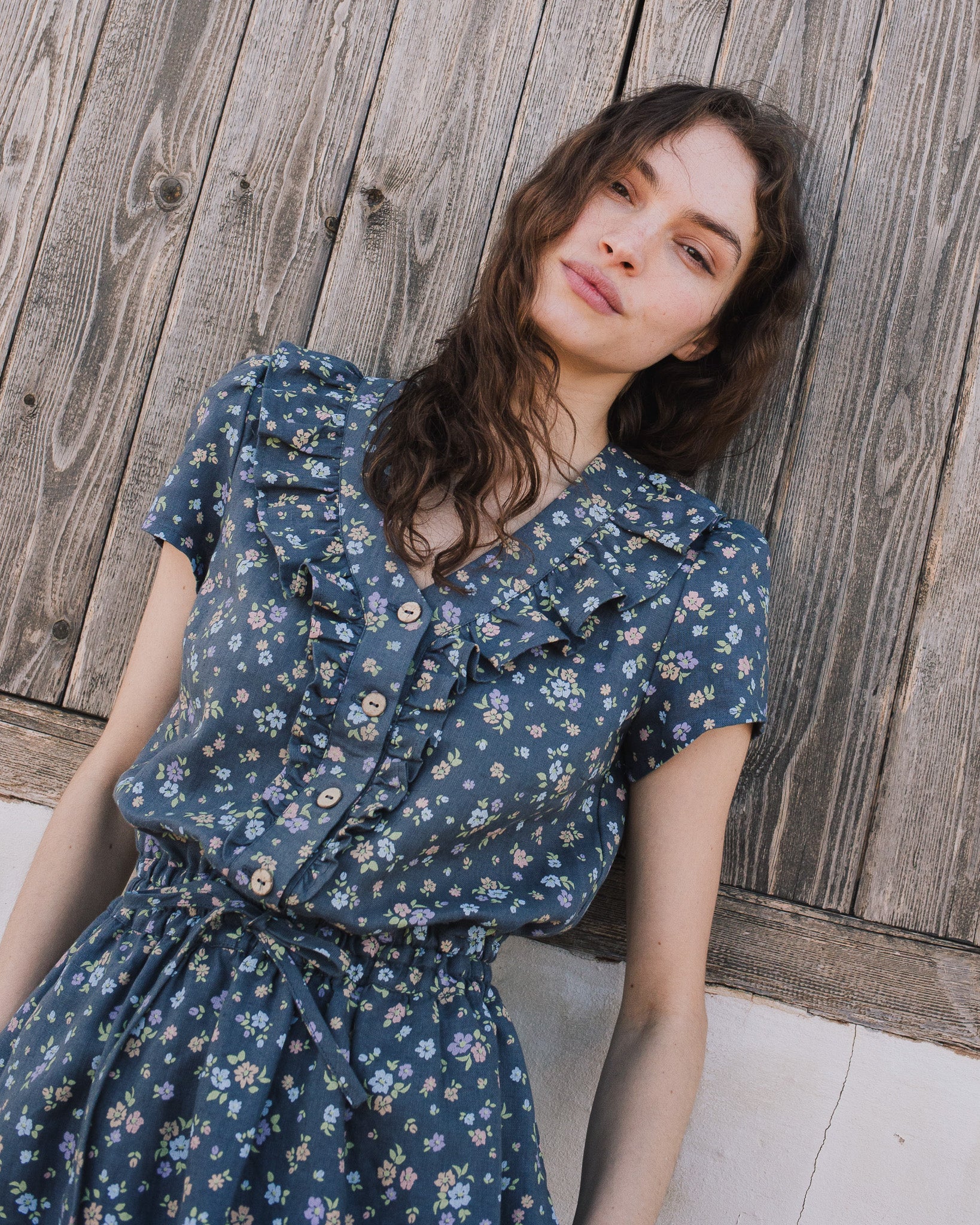 SAVANNAH waisted linen dress - notPERFECTLINEN