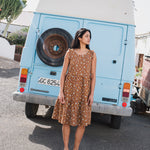 PARATY tiered midi linen dress - notperfectlinen