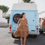 PARATY tiered midi linen dress - notperfectlinen