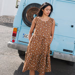 PARATY tiered midi linen dress - notperfectlinen