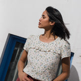 SIENNA fitted linen top - notPERFECTLINEN