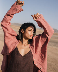 LIVORNO oversized linen shirt - notperfectlinen
