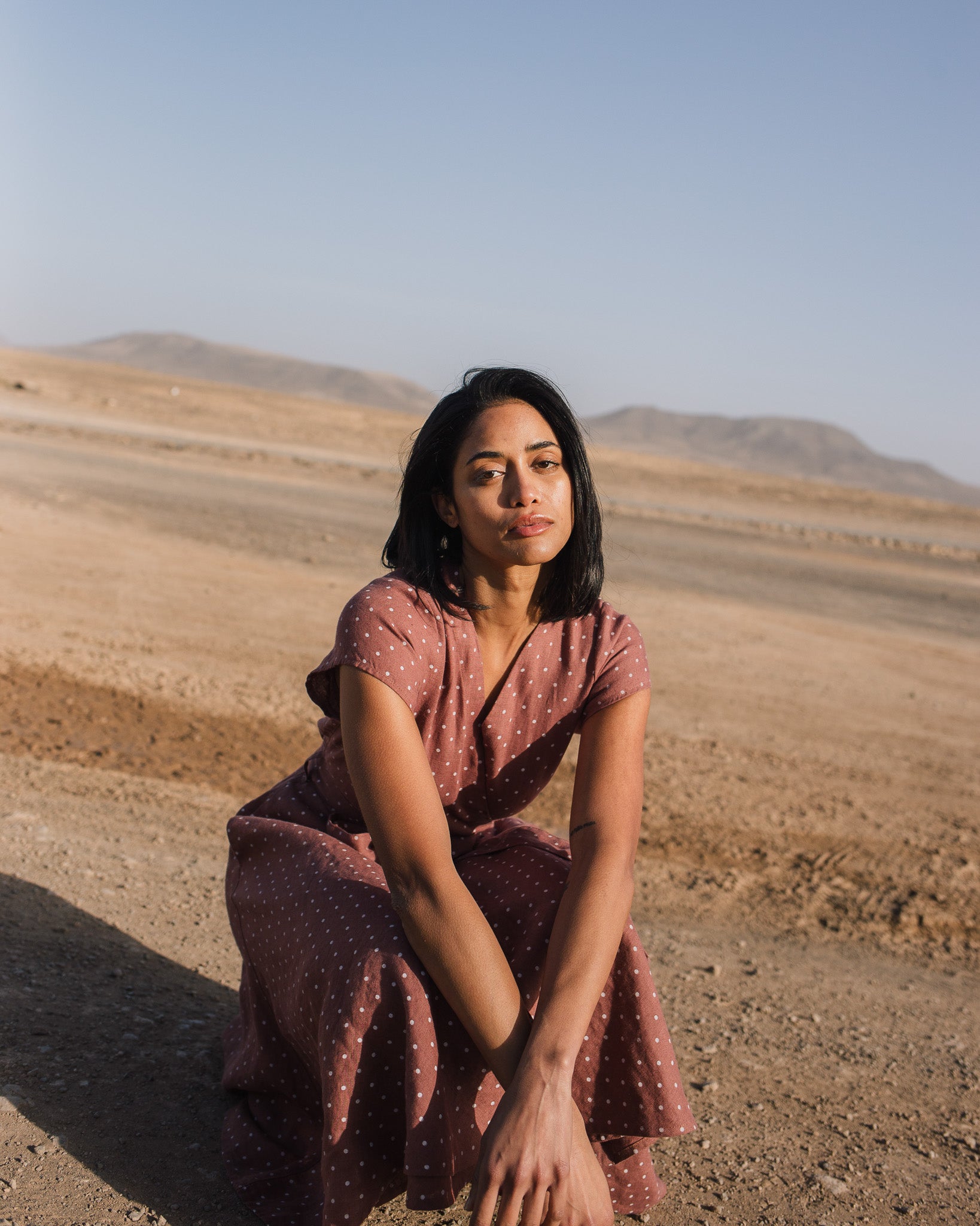 CANNES-2 wrap linen dress - notperfectlinen