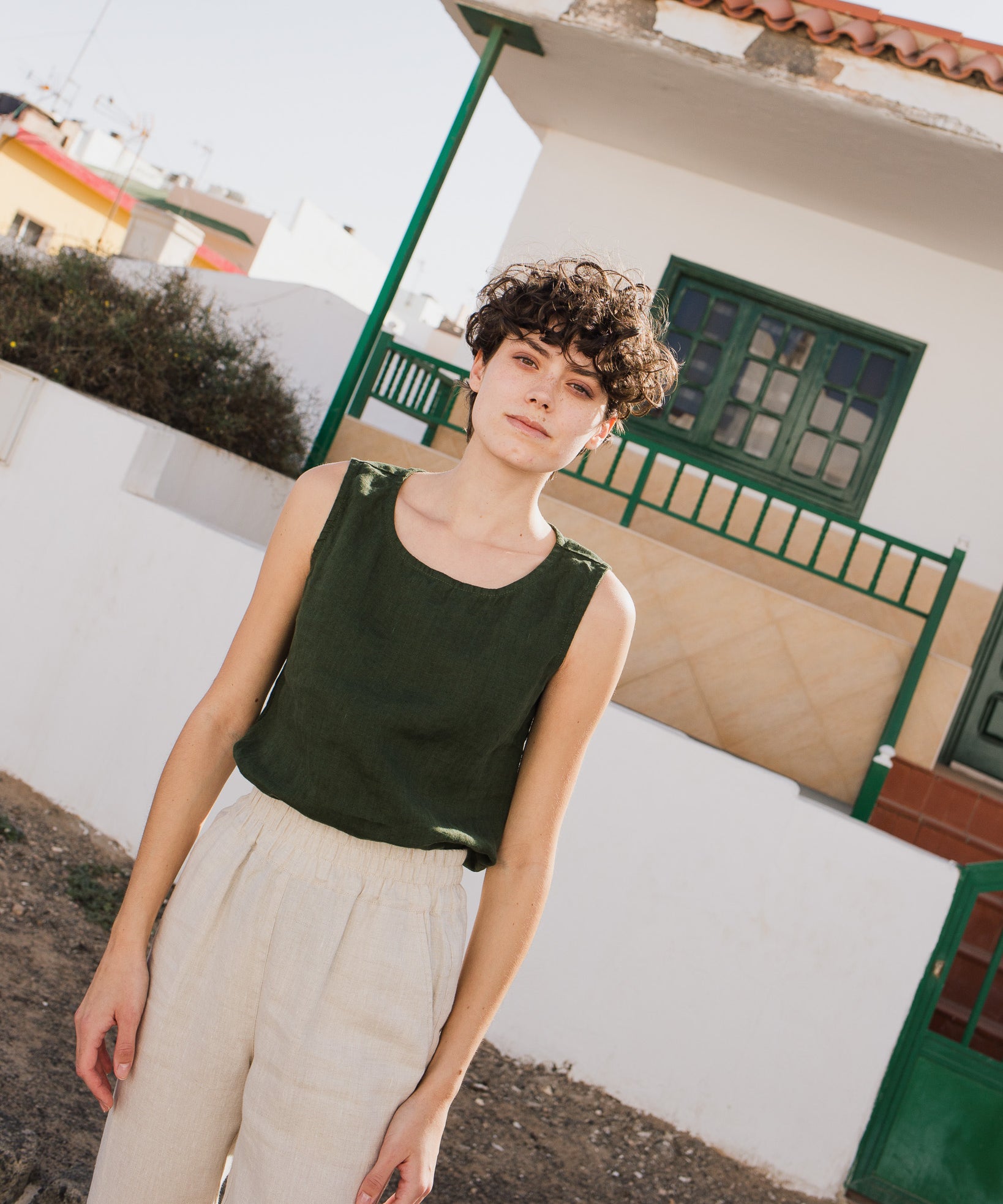 VIENNA linen tank top - notPERFECTLINEN