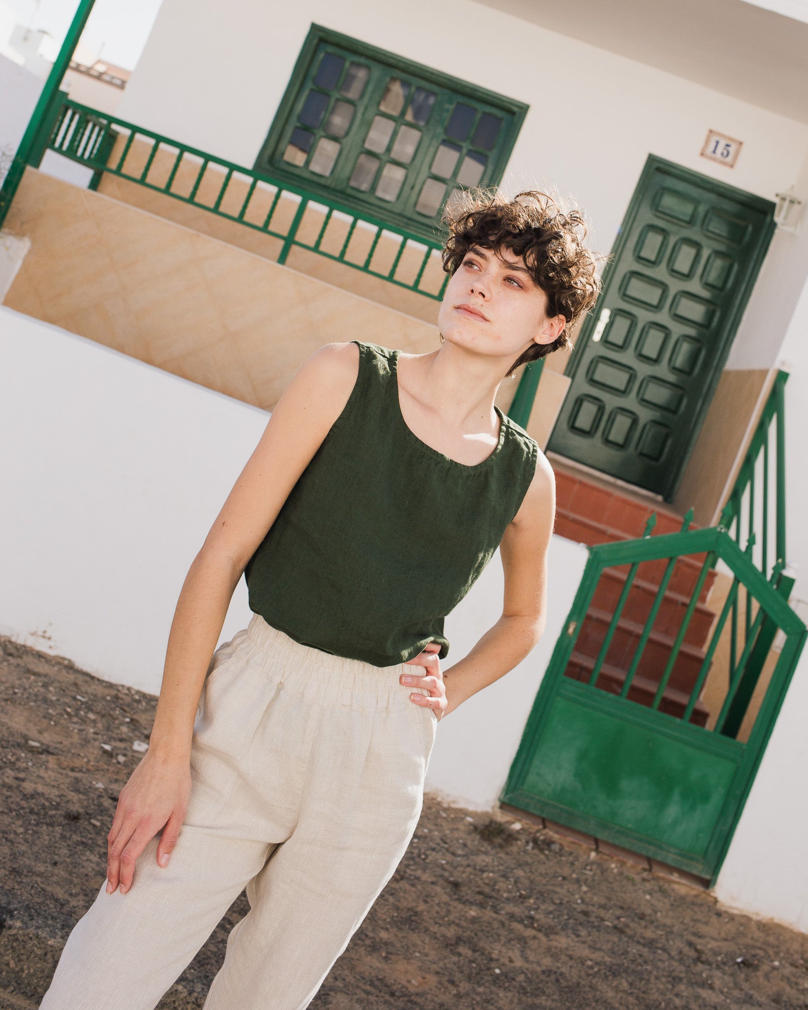 VIENNA linen tank top - notPERFECTLINEN