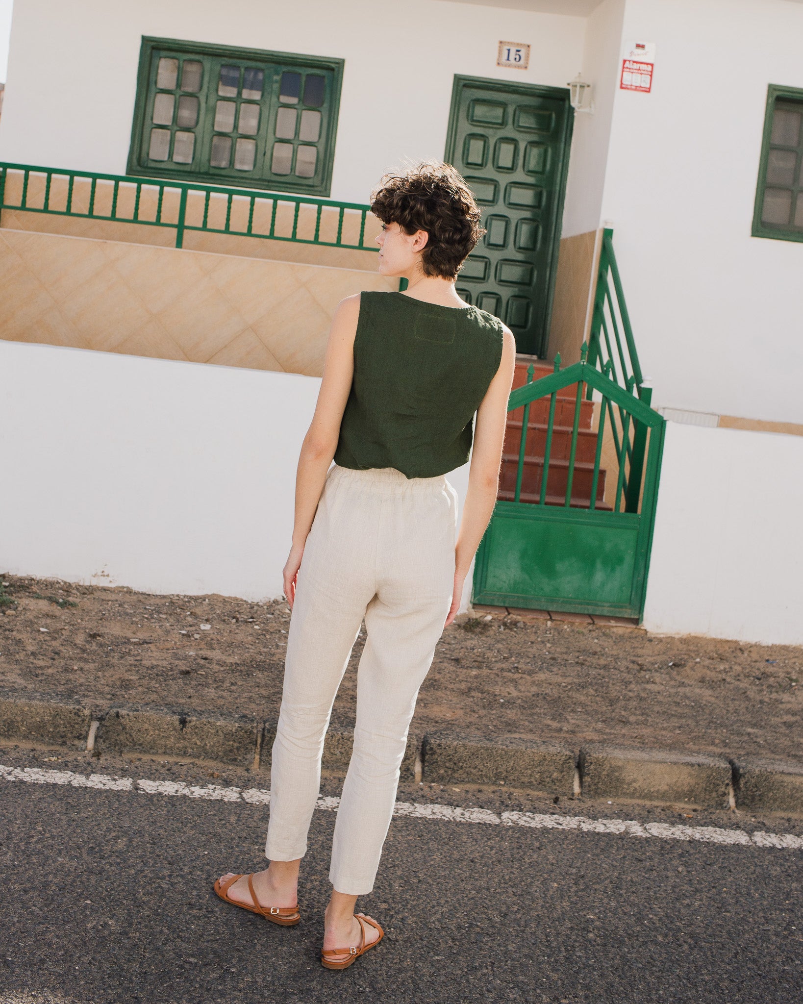VIENNA linen tank top - notPERFECTLINEN