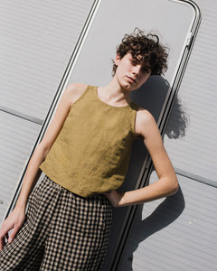 BAY-2 linen top - notperfectlinen