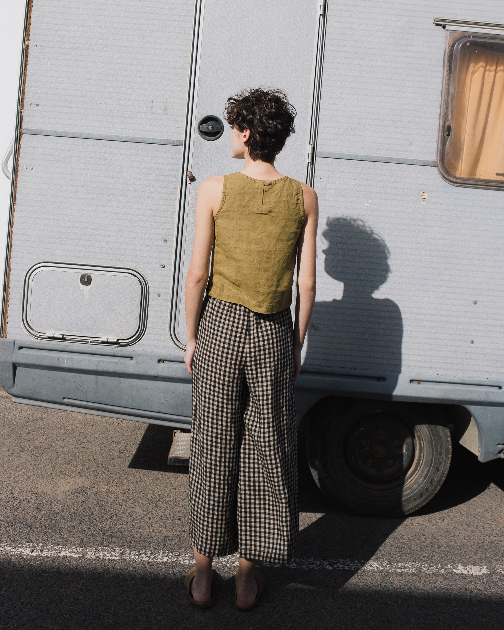 Maxi WELS wide leg linen pants - notperfectlinen