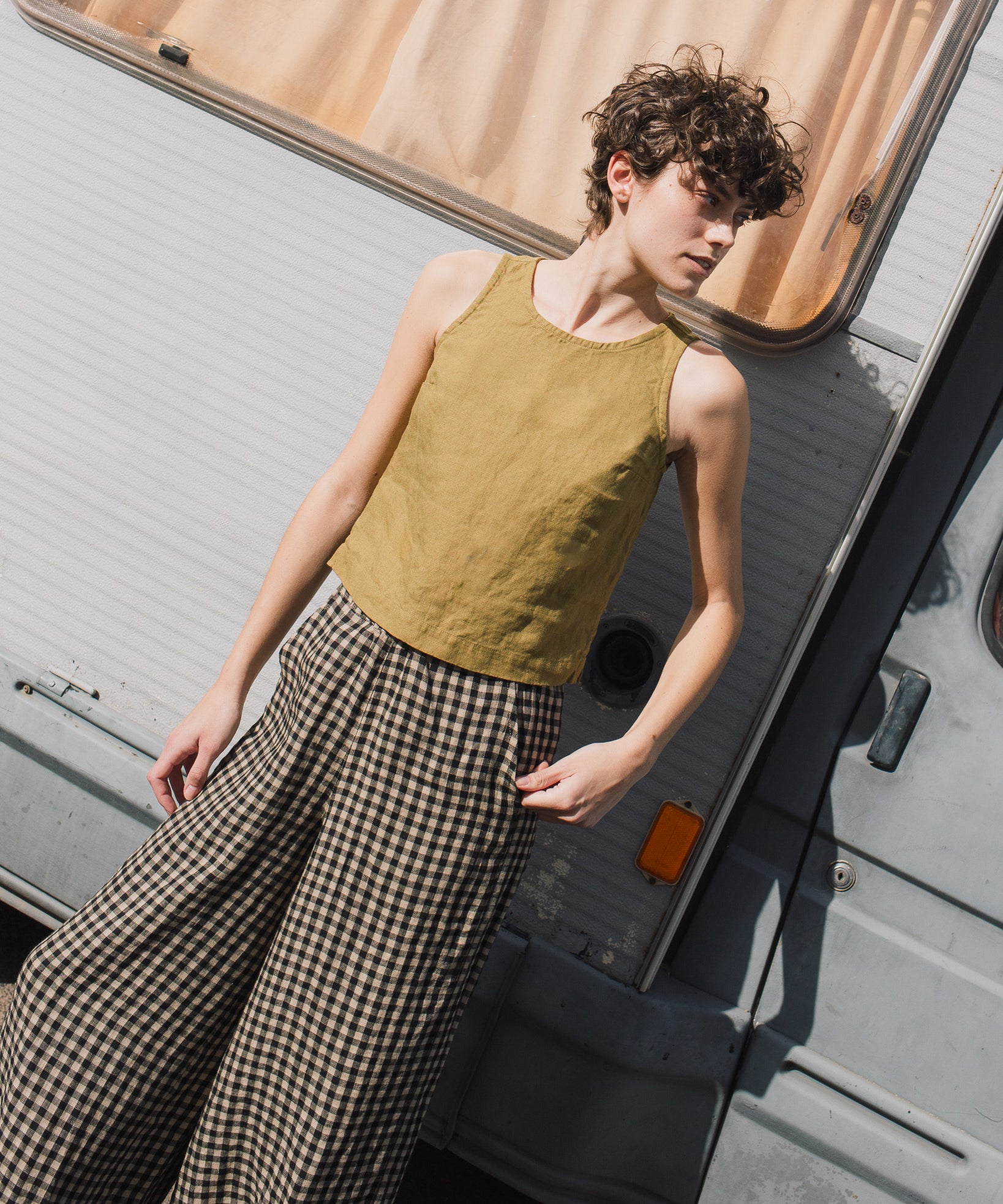 Maxi WELS wide leg linen pants - notperfectlinen