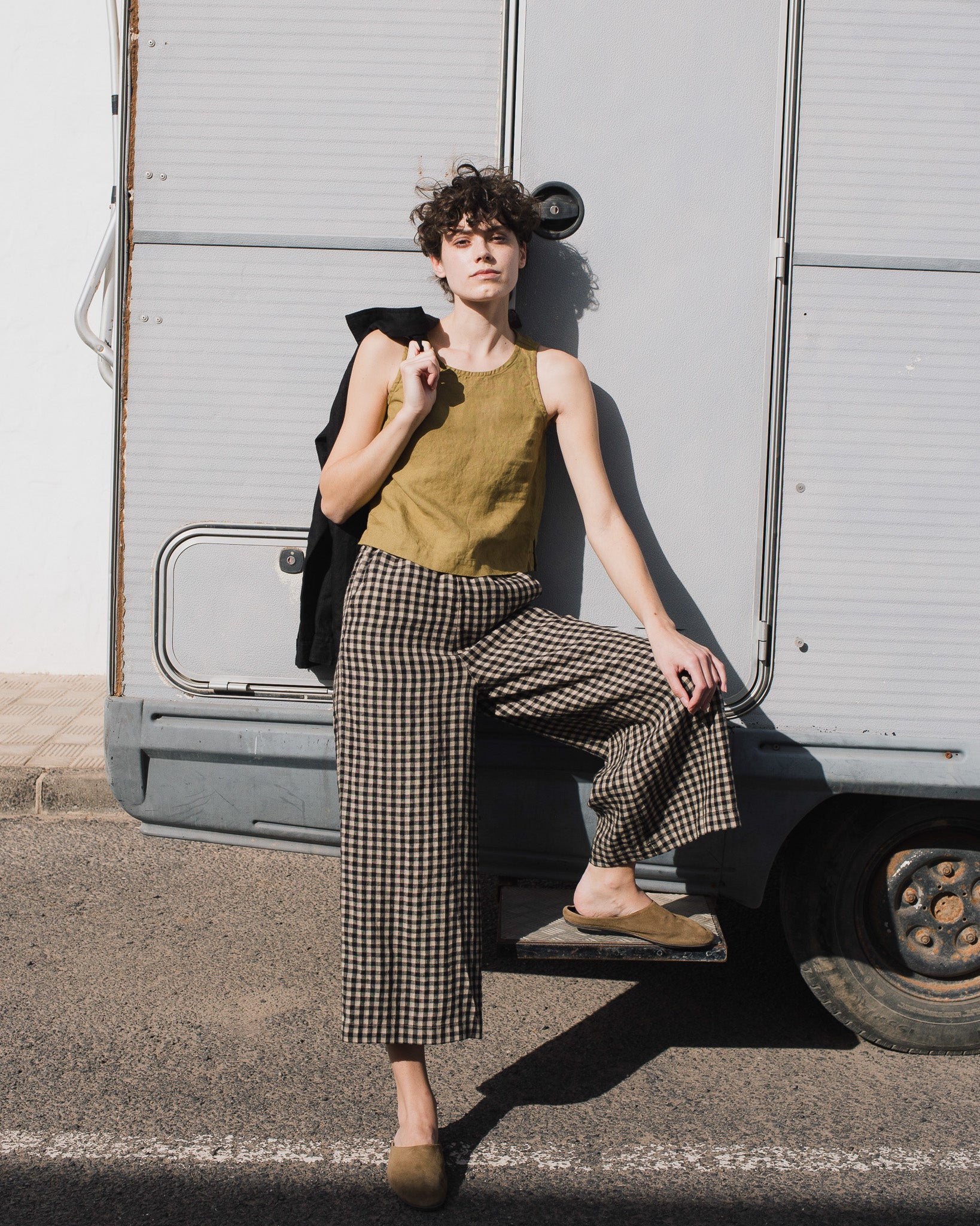 Maxi WELS wide leg linen pants - notperfectlinen