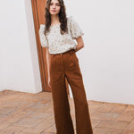 SARAH fit and flare pants - notPERFECTLINEN
