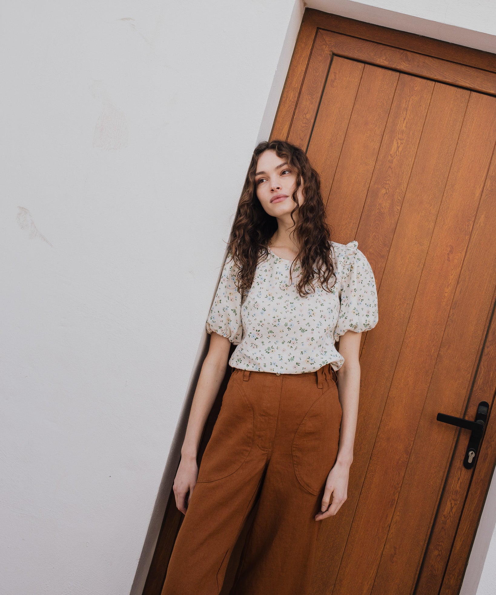 SARAH fit and flare pants - notPERFECTLINEN