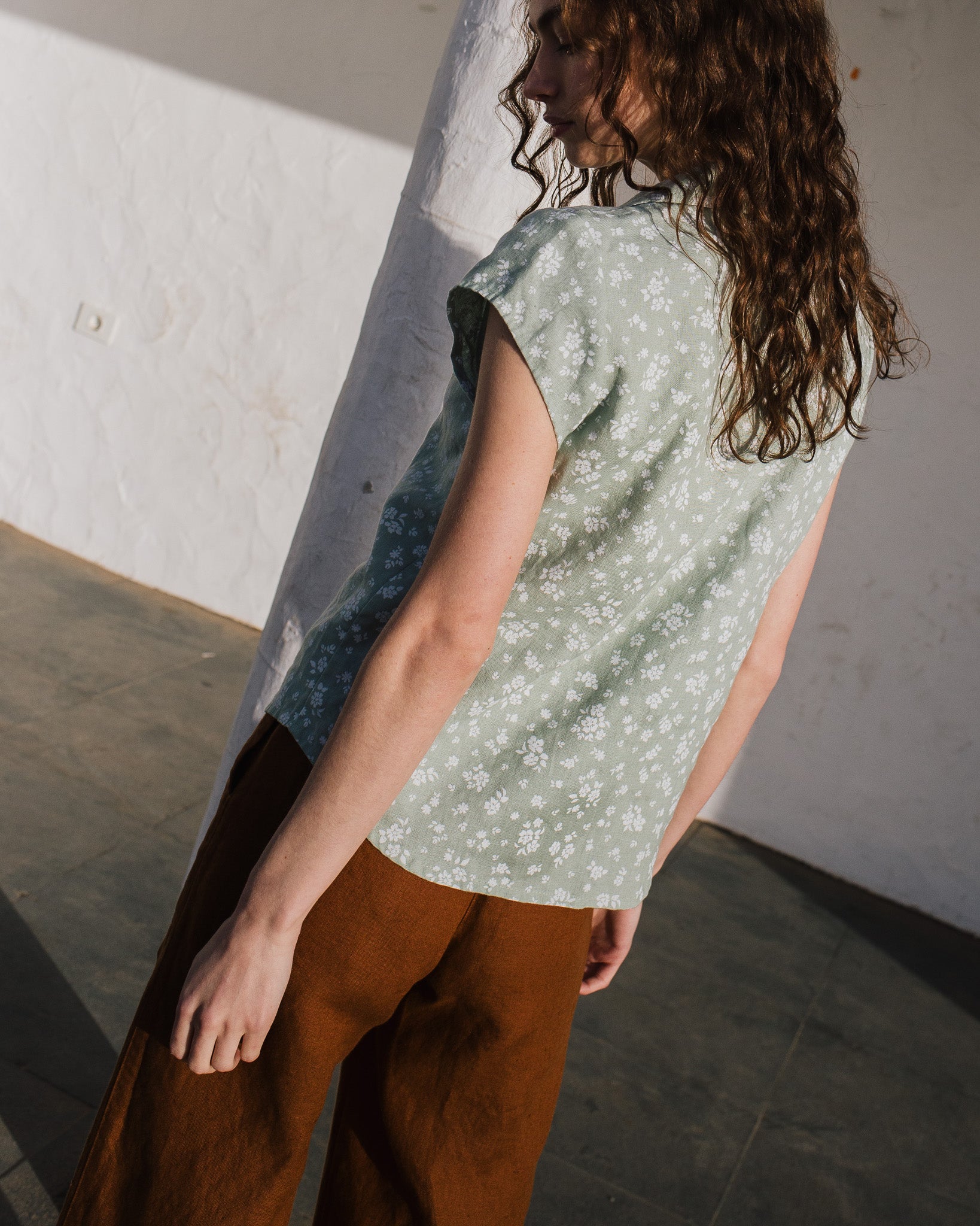 NOOSA collar linen shirt - notperfectlinen