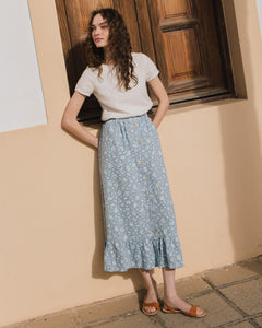 HAMBURG fitted linen top - notperfectlinen