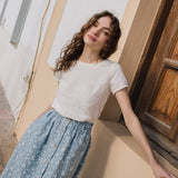 HAMBURG fitted linen top - notperfectlinen