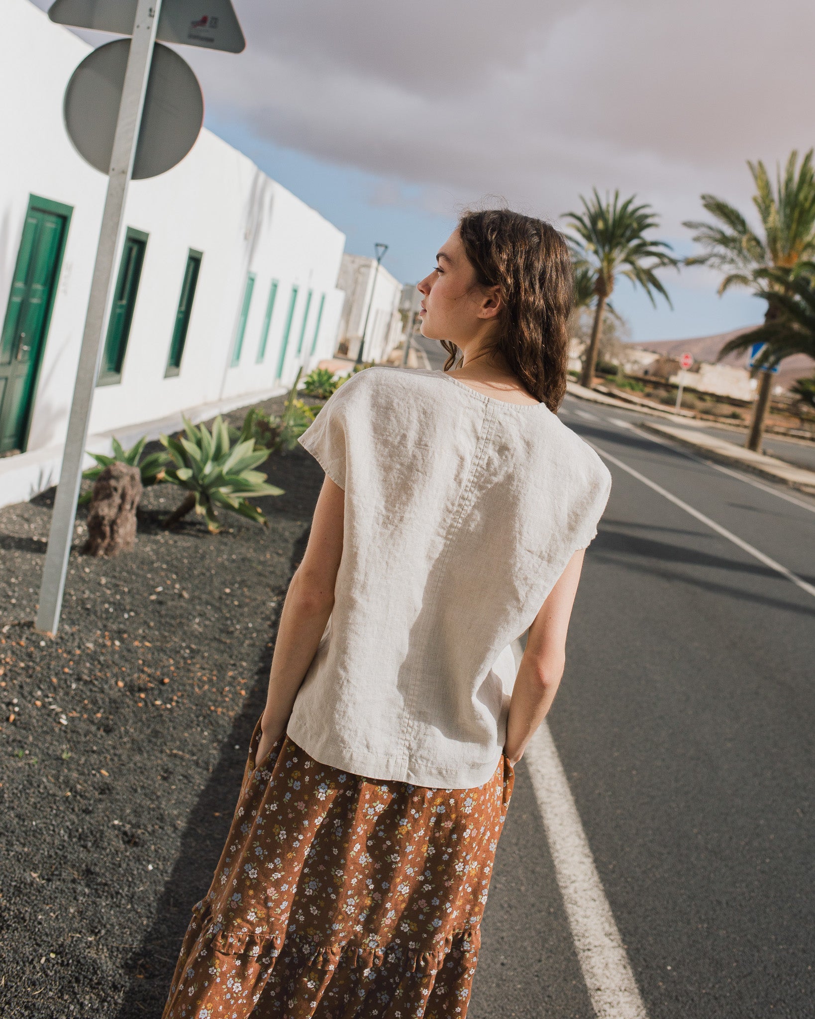 MALTA boxy linen top - notperfectlinen