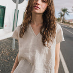 MALTA boxy linen top - notperfectlinen