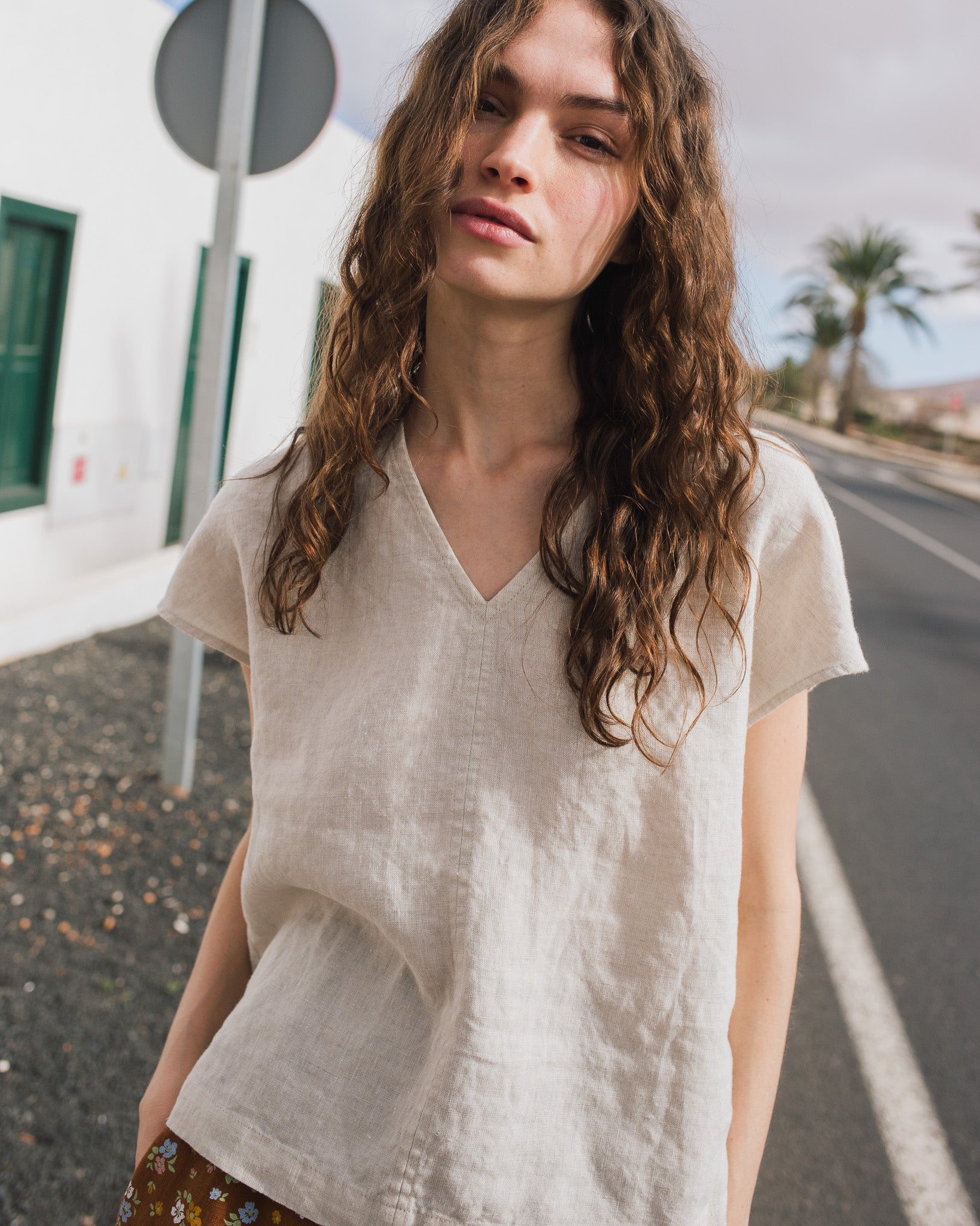 MALTA boxy linen top - notperfectlinen