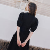 ELLA knot front button shirt linen - notperfectlinen