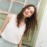 PORTO linen tank top - notperfectlinen